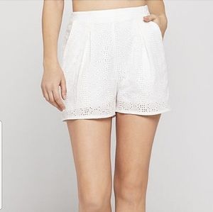 BCBGeneration White Eyelet Lace shorts Large